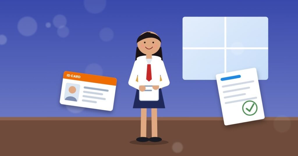 ID card, certificates and application documents laid out for a free scooty application